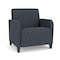 Lesro Siena Lounge Reception Wide Guest Chair, Black, RS Night Sky Upholstery SN1201 - alternate 1